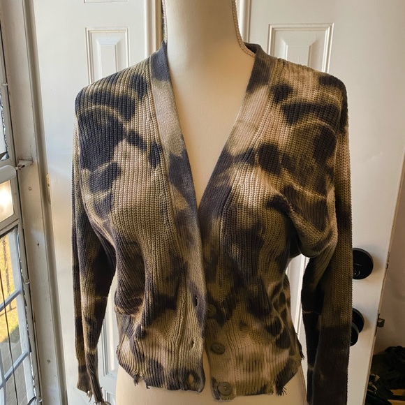 Young fabulous and broke, tie-dye, crop cardigan, size small - Picture 5 of 5